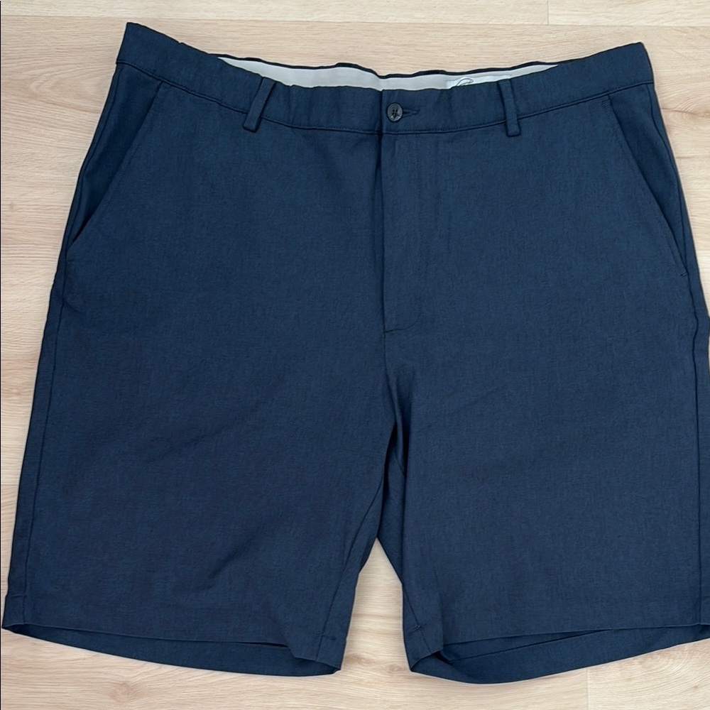 Greg Norman Collection Blue Flat Front Shorts